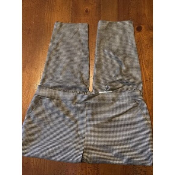 Nine West Crop Relaxed Mid Rise Black Herringbone Pants Size XL NWT - Picture 1 of 7
